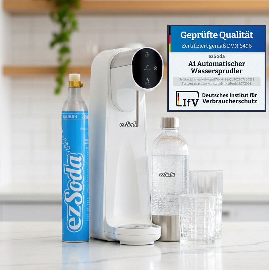 Automatischer Wassersprudler - frisches Sprudelwasser auf Knopfdruck - Deine Quelle