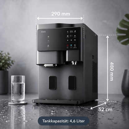 Premium Wasserfilter NAIS Hot & Cold mit Eiswürfel (Partnerangebot) - Deine Quelle