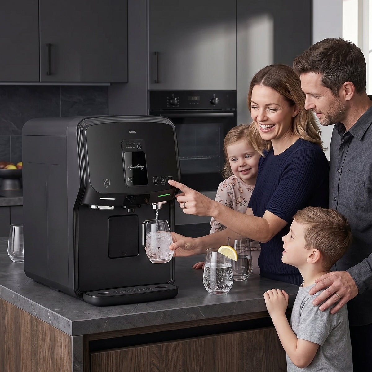 Premium Wasserfilter NAIS SODA RO mit Sprudel & Eiswürfel (Partnerangebot) - Deine Quelle