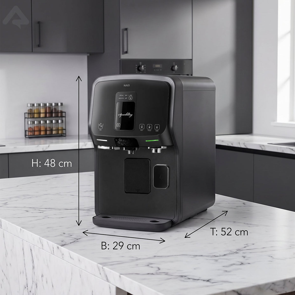 Premium Wasserfilter NAIS SODA RO mit Sprudel & Eiswürfel (Partnerangebot) - Deine Quelle